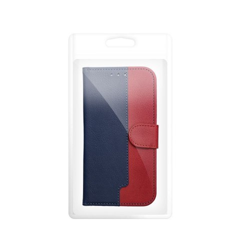 Etui z klapką na iPhone 17 / 18 Split Book granatowo-czerwone
