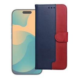 Etui z klapką na Samsung S26 Split Book granatowo-czerwone