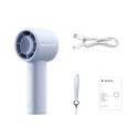 Mini wentylator Jisulife Handheld Fan 10 4000mAh przenośny wiatraczek USB - niebieski