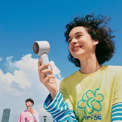 Mini wentylator Jisulife Handheld Fan 10 4000mAh przenośny wiatraczek USB - szary