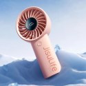 Mini wentylator Jisulife Handheld Fan Life4 3600mAh przenośny wiatraczek USB - różowy