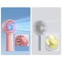 Mini wentylator Jisulife Handheld Fan Life4 3600mAh przenośny wiatraczek USB - różowy