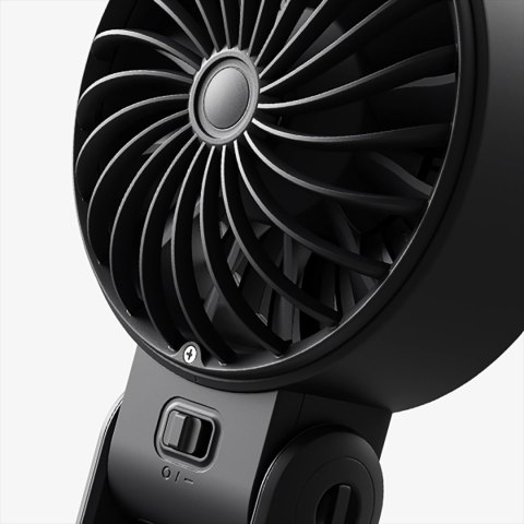 Mini wentylator Jisulife Handheld Fan Life7 3600mAh przenośny wiatraczek USB - czarny
