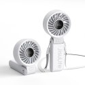 Mini wentylator Jisulife Handheld Fan Life7 3600mAh przenośny wiatraczek USB - szary