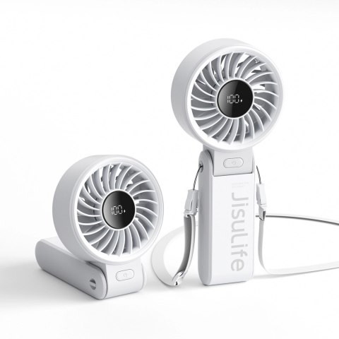 Mini wentylator Jisulife Handheld Fan Life7 3600mAh przenośny wiatraczek USB - szary