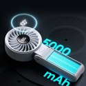 Mini wentylator Jisulife Handheld Fan Life7 3600mAh przenośny wiatraczek USB - szary