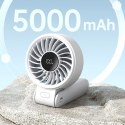 Mini wentylator Jisulife Handheld Fan Life7 3600mAh przenośny wiatraczek USB - szary