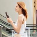Mini wentylator Jisulife Handheld Fan Life8 Plus przenośny wiatraczek USB z funkcją powerbanka 4500mAh i latarką - brązowy