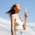 Mini wentylator Jisulife Handheld Fan Life8 Plus przenośny wiatraczek USB z funkcją powerbanka 4500mAh i latarką - różowy