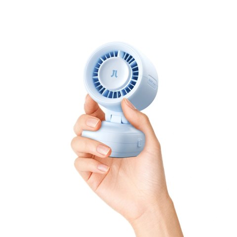 Mini wentylator Jisulife Stroller Fan 4 5000mAh na wózek dziecięcy z elastycznym tripodem - niebieski