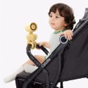 Mini wentylator Jisulife Stroller Fan 4 5000mAh na wózek dziecięcy z elastycznym tripodem - żółty