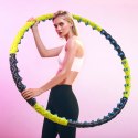 Hula hop Wozinsky WHH-110 masażer z wypustkami - niebiesko-żółty
