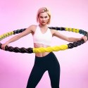 Hula hop Wozinsky WHH-110 masażer z wypustkami - niebiesko-żółty