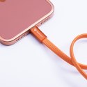 Kabel USB C do USB C Forcell F-Energy QC4.0 PD 3A 60W Cafule Flat 1,2 m CCFN23 pomarańczowy
