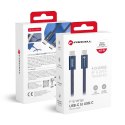 Kabel USB C do USB C Forcell F-Energy QC4.0 PD 5A 100W Cafule Color 1,2 m ACYH23 granatowy