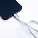 Kabel USB C do USB C Forcell F-Energy QC4.0 PD 5A 100W Cafule Flat 1,2 m CCFN23 biały