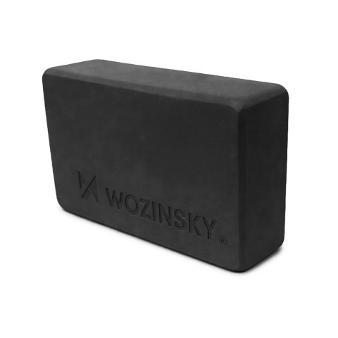 Kostka do jogi Wozinsky WKDJ-B do pilatesu i ćwiczeń rozciągających - czarna