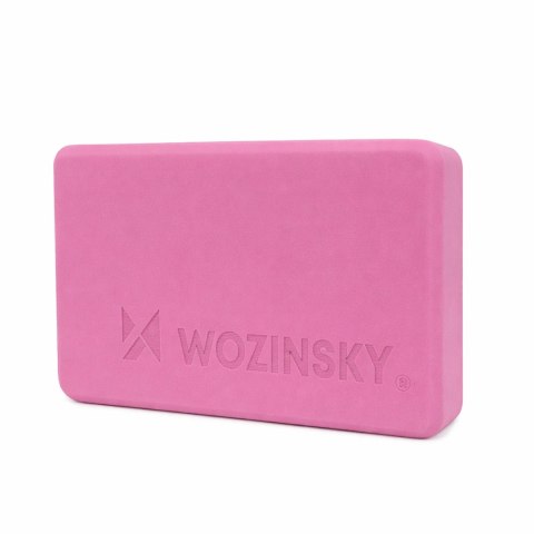 Kostka do jogi Wozinsky WKDJ-P do pilatesu i ćwiczeń rozciągających - różowa
