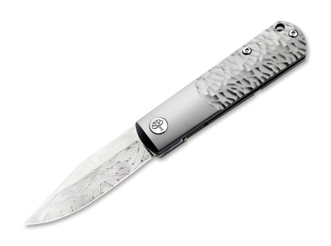 Böker BRLW Meteorite Damast Platinum Nóż Premium EDC