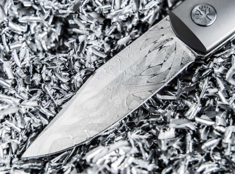 Böker BRLW Meteorite Damast Platinum Nóż Premium EDC