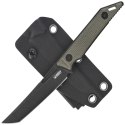 Nóż Kubey Goliath Green Micarta, Blackwashed 14C28N by Jake Hoback (KU430F)