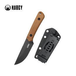 Nóż Kubey Thorn Brown Micarta, Blackwashed 14C28N by Scott Halpern (KU413F)