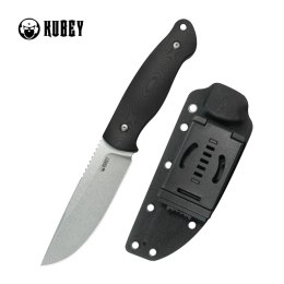 Nóż Kubey Eskoria Black G10, Beadblasted 14C28N by Bastards Knives (KU268A)