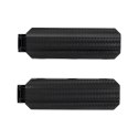 Organizer magnetyczny samoprzylepny Blue Star PJ-OCZ5 na 3 kable - czarny (2 szt.)