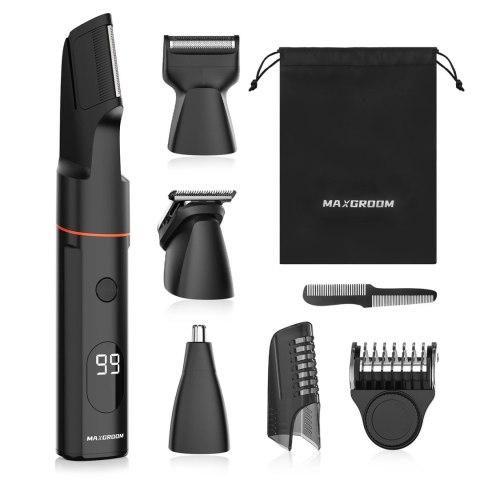 Trymer MAXGROOM LK-881 wielofunkcyjny z wymiennymi końcówkami - czarny