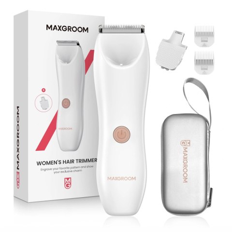 Trymer damski MAXGROOM M-9082 2w1 do ciała i twarzy - biały