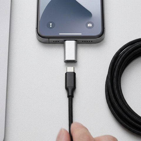 Adapter USB C do Lightning Blue Star biały