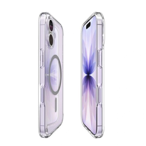 Etui Spigen Ultra Hybrid MagSafe na iPhone 17 - przezroczysto-szare