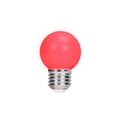 Forever Light Żarówka LED E27 G45 2W 230V czerwona 5 sztuk