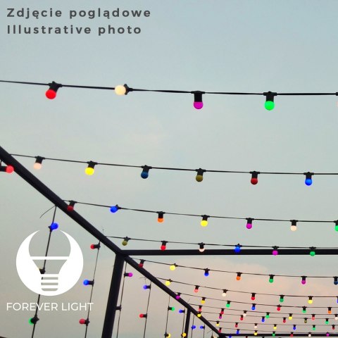 Forever Light Żarówka LED E27 G45 2W 230V niebieska 5 sztuk