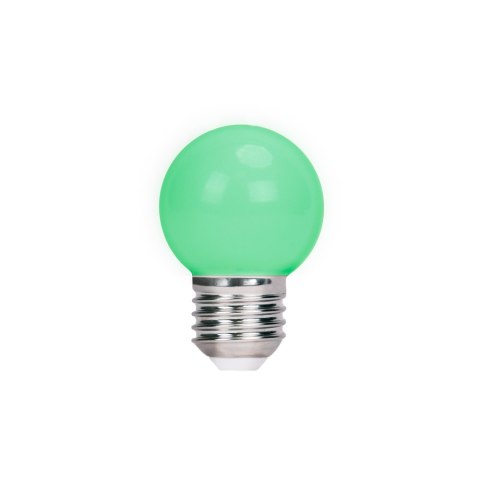 Forever Light Żarówka LED E27 G45 2W 230V zielona 5 sztuk