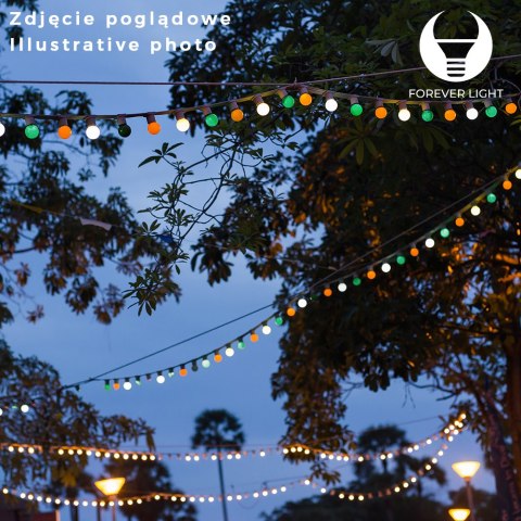 Forever Light Żarówka LED E27 G45 2W 230V zielona 5 sztuk