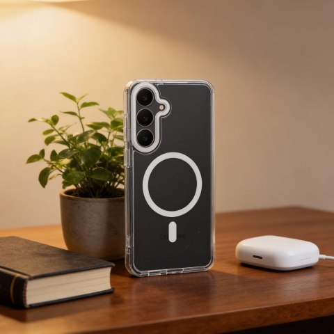 Etui na Xiaomi Redmi 15C (173,16 x 81,07 x 8,2) Frame Clear Hybrid Mag Cover zgodny z MagSafe transparentne