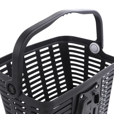 Kosz rowerowy Wozinsky WKR-PK na kierownicę plastikowy - czarny