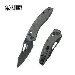 Nóż składany Kubey Caiman Black Micarta, Blackwashed San Mai M2 by Maksim Epifantsev (KU421F)