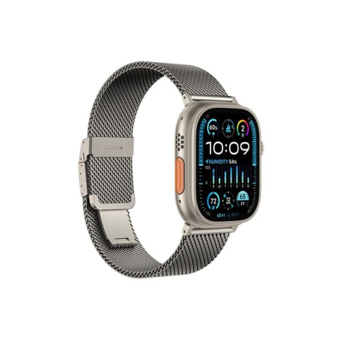 Pasek AMAZINGTHING Titan Premium Metal Band na AppleWatch 38/40/41/42/44/45/46/49 mm - srebrny