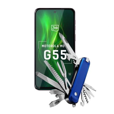 Szkło hartowane 3mk HardGlass Max Lite Black na Motorola Moto G55 5G