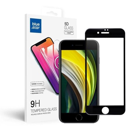 Szkło hartowane 5D do iPhone 7 / 8 / SE 2020 / SE 2022 (full glue) Blue Star czarne