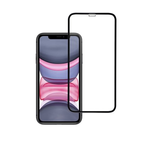 Szkło hartowane do iPhone XR / 11 (full glue) Blue Star 5D czarne
