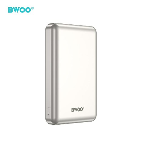 BWOO P82 BO power bank 10000mah 15w ładowanie bezprzewodowe jasnoszary