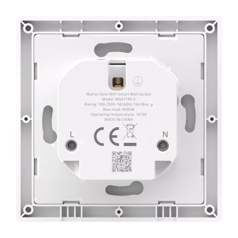 Inteligentne gniazdko ścienne Sonoff WS01TPE-E WiFi (typ E)