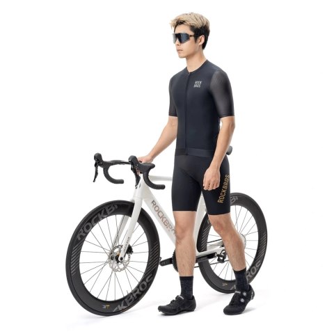 Koszulka rowerowa Rockbros 15200025 z krótkim rękawem rozmiar S - czarna