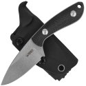 Noż Kubey Bloom Black Coarse Micarta, Beadblasted 14C28N by Scott Halpern (KU411A)