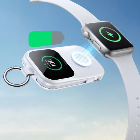 Powerbank Joyroom JR-W19 5000mAh z ładowaniem bezprzewodowym zegarka 5 W - biały