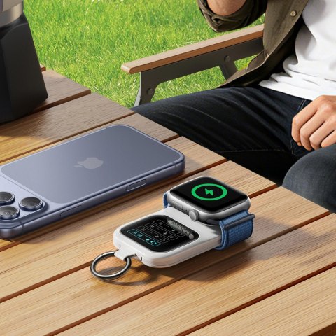Powerbank Joyroom JR-W19 5000mAh z ładowaniem bezprzewodowym zegarka 5 W - biały