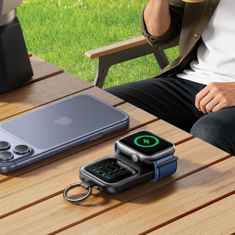 Powerbank Joyroom JR-W19 5000mAh z ładowaniem bezprzewodowym zegarka 5 W - czarny